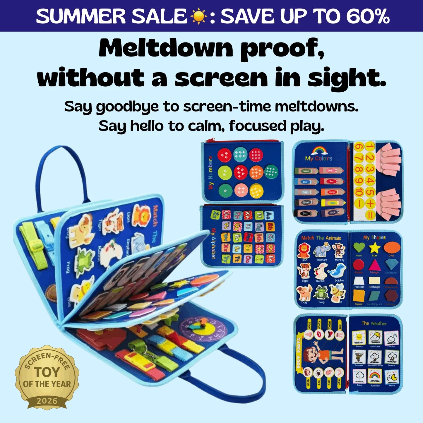 ORLO™ Montessori Busy Board
