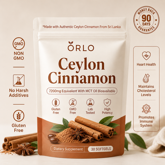 Ceylon Cinnamon 7200mg Equivalent with MCT Oil